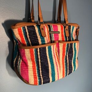 Rosetti rainbow handbag with coin holder